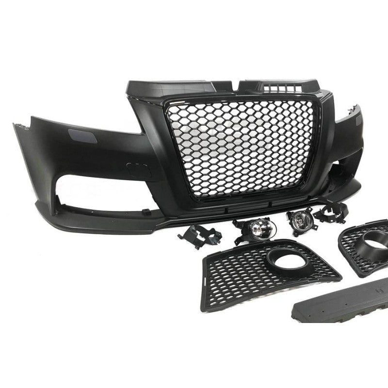 Audi A3 8P RS3 Style Front Bumper 2009-2012 Complete ABS Bumper with Grille & Fog Lights